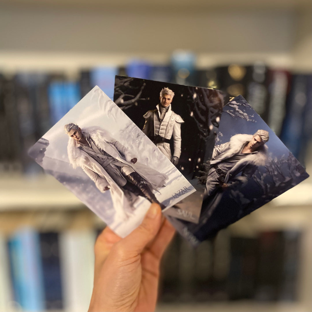 Die Prinzen des Winters- Charakterkarten und Page-Overlay