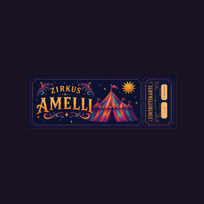 Eintrittskarte Zirkus Amelli, Beilage